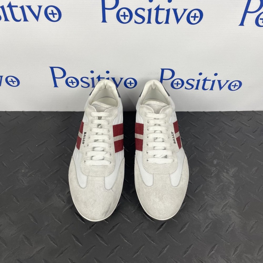 Bally Haldin White Suede Low Top Sneakers US 6 w/ Defect - Picture 3 of 10